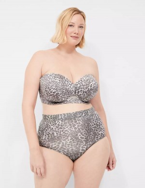 Lane Bryant Comfort Bliss High-Waist Slips Dames Bruin Zwart Wit | QYM6048WZ