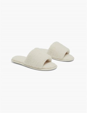 Lane Bryant Faux-Fur Slide Pantoffels Dames Grijs | VVK9834EQ