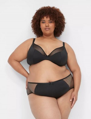 Lane Bryant Fishnet Slips Dames Zwart | IVH4919BR