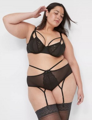 Lane Bryant Garter Slips Dames Zwart | TSJ587BD