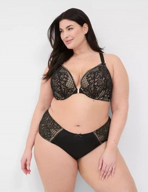 Lane Bryant Strappy-Back Brief Slips Dames Zwart | SKZ6935OT