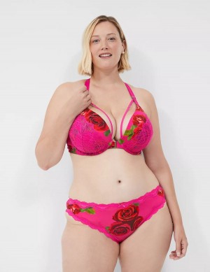 Lane Bryant Strappy-Back Tanga Slips Dames Roze Fuchsie | MIU5639GE