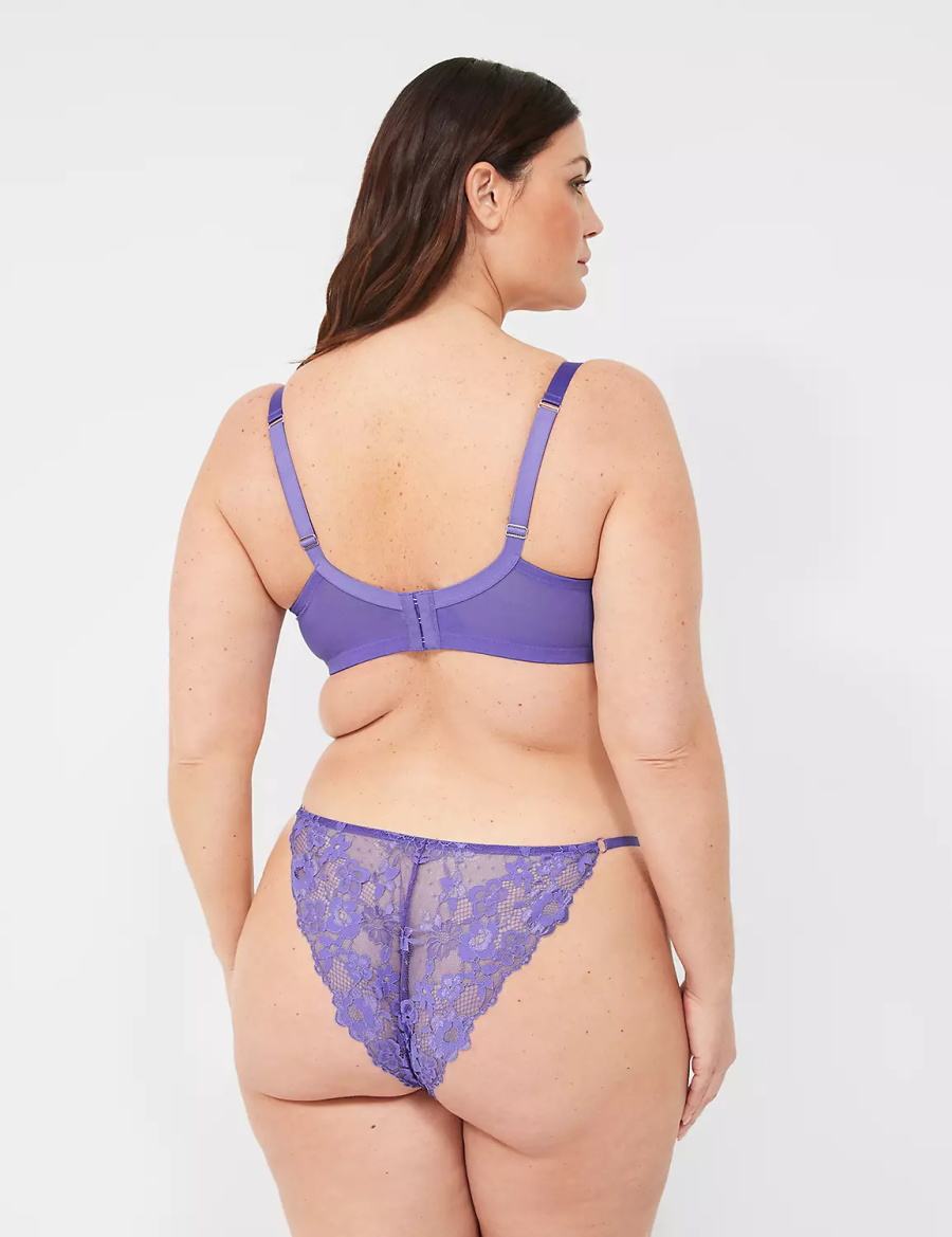 Lane Bryant Lace-Back Braziliaanse Panty Dames Paars Gekleurd | RLJ2614JE