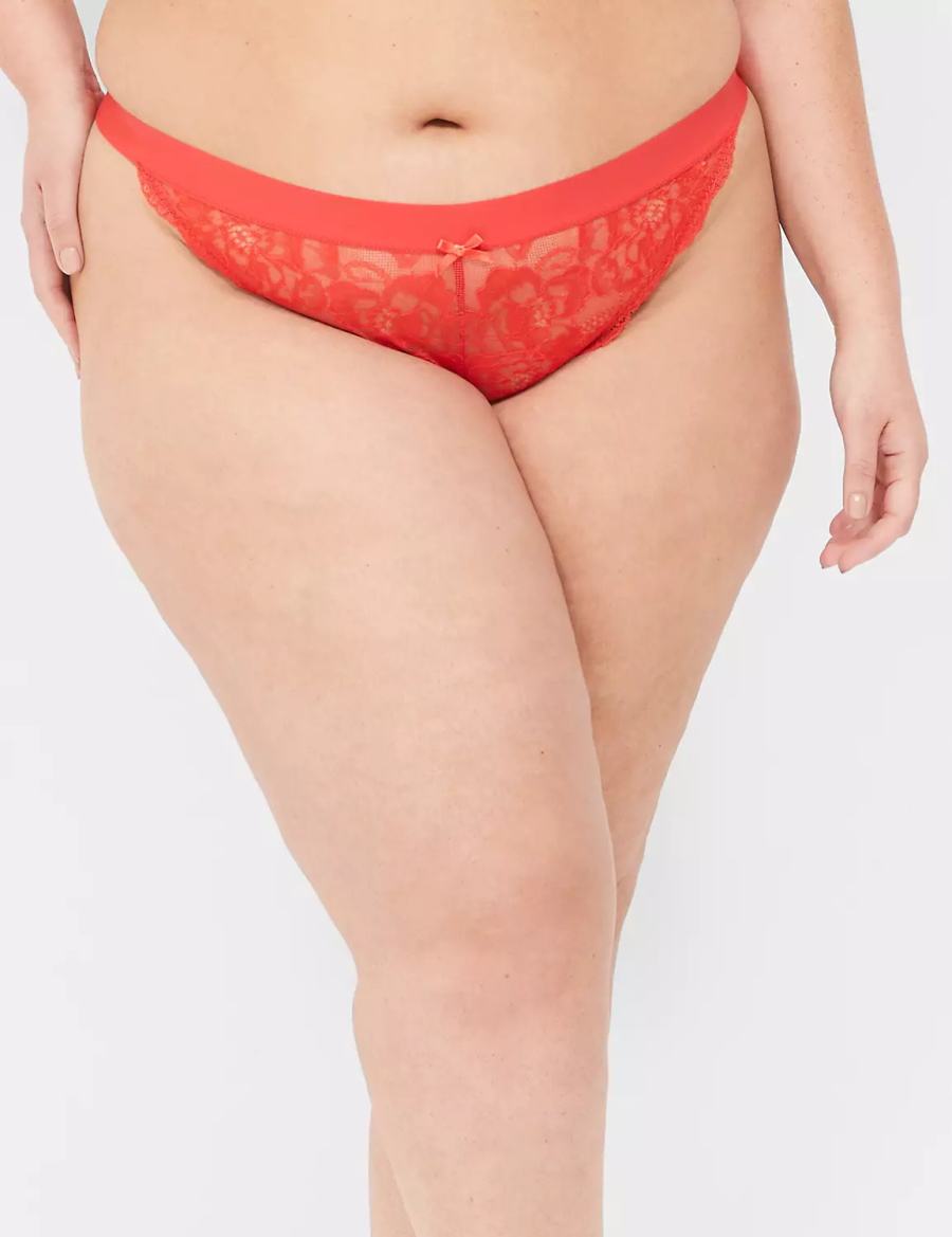 Lane Bryant Lace Braziliaanse Panty Dames Dieprood | IGP2737EM