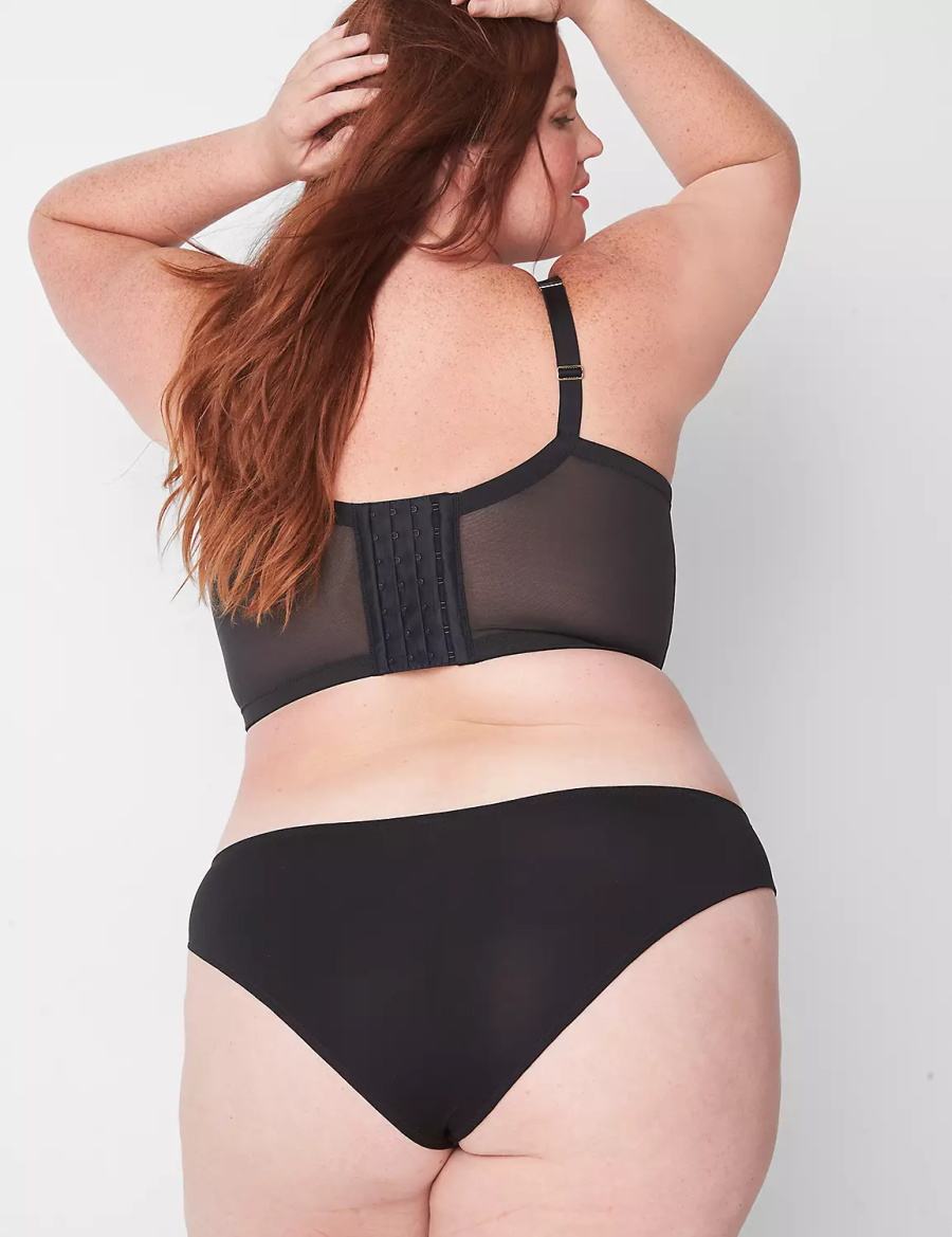 Lane Bryant Lace Tanga Slips Dames Zwart | MKZ3537AX