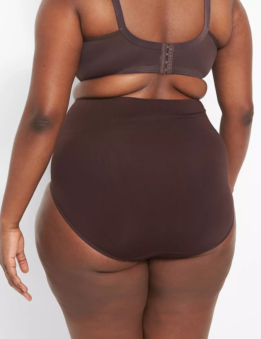 Lane Bryant Level 2 Shaping High-Waist Full Slips Dames Chocola Paars | XIK3732MR