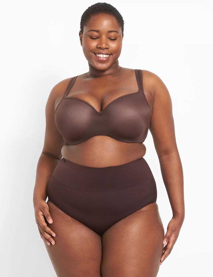 Lane Bryant Level 2 Shaping High-Waist Full Slips Dames Chocola Paars | XIK3732MR