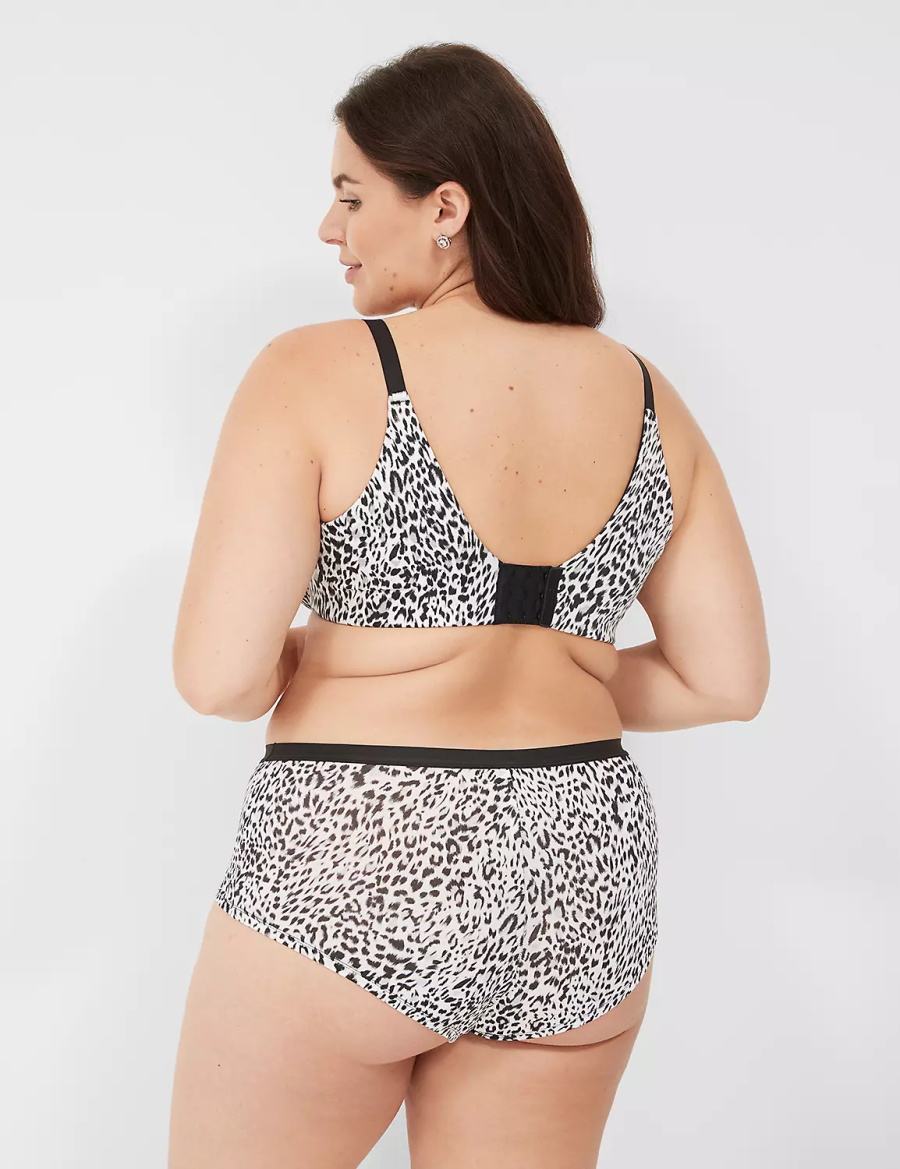 Lane Bryant No-Show Boyshort Slips Dames Wit Zwart | IPU1922DF