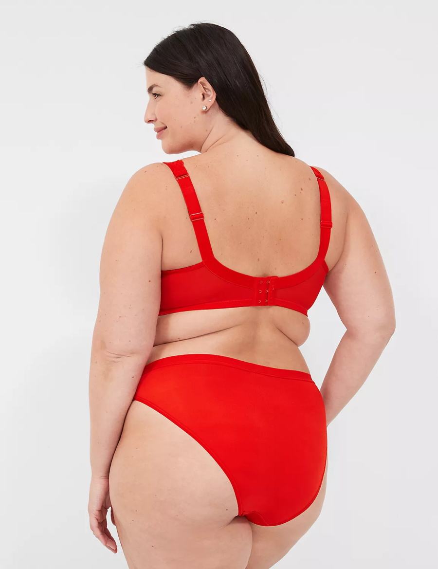 Lane Bryant No-Show French Cut Slips Dames Rood | YWR7974YN