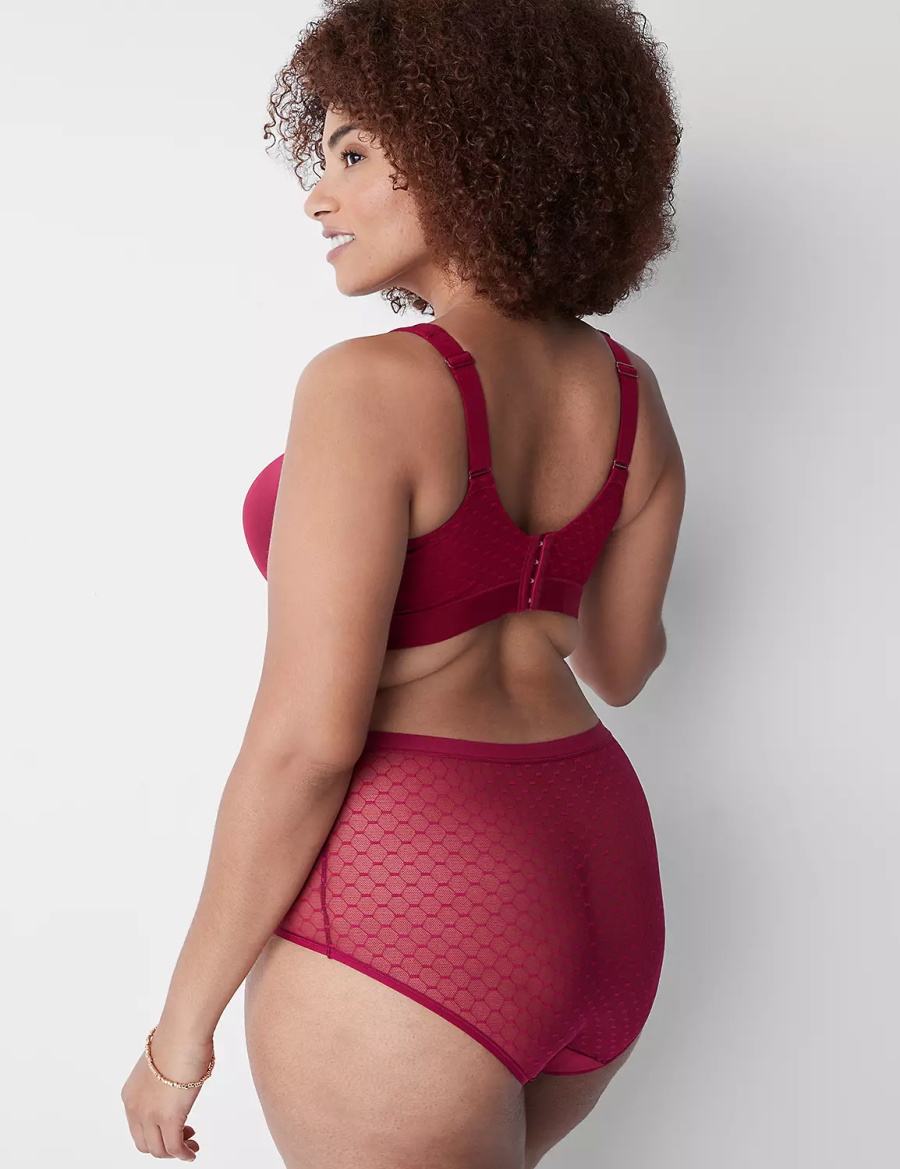 Lane Bryant No-Show Full with Lace Slips Dames Rood | WZO4383FH