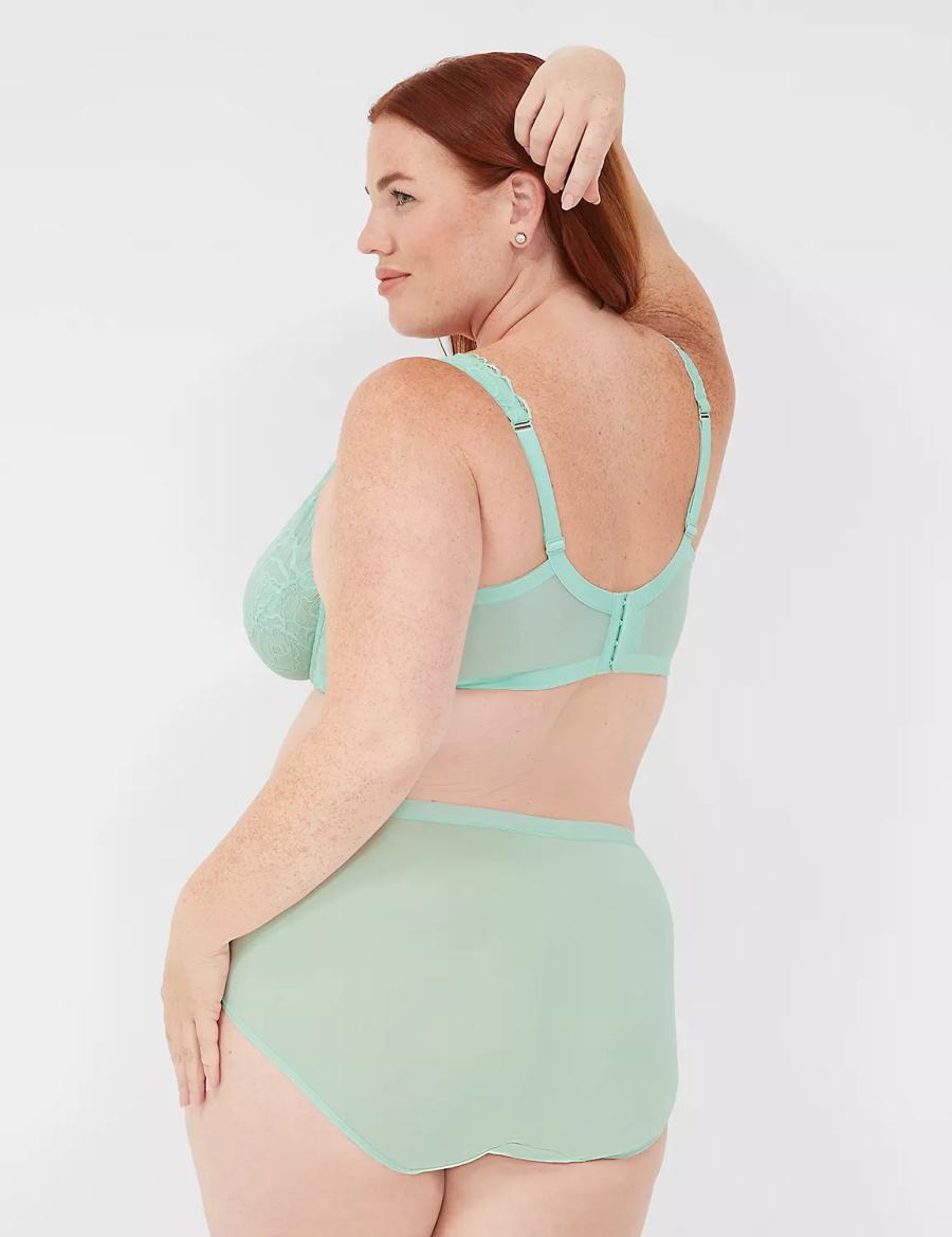 Lane Bryant No-Show Full with Lace Slips Dames Lichtgroen | LZR757YT