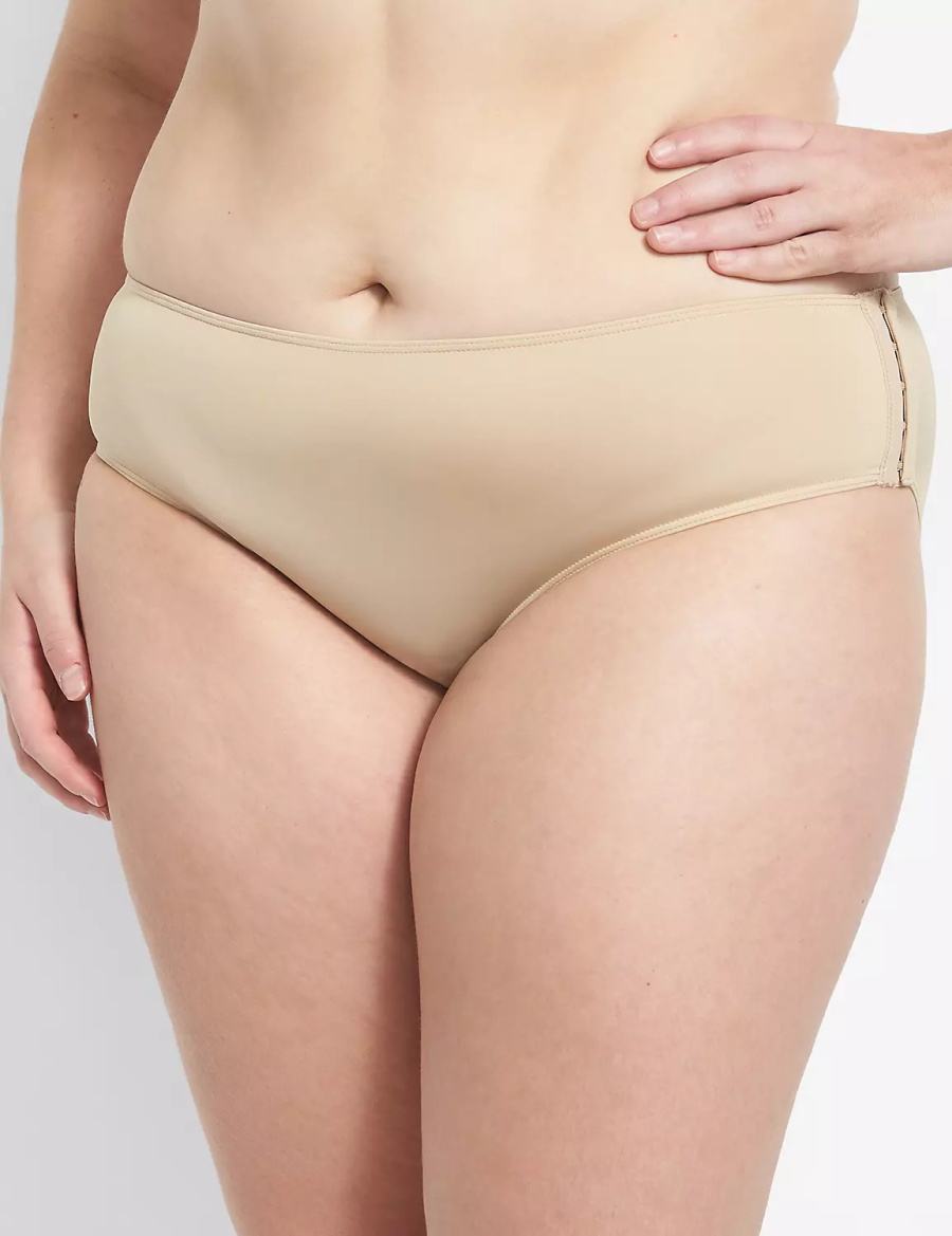 Lane Bryant Slick Chicks Adaptive Hipster Panty Dames Beige | KLQ3144GZ